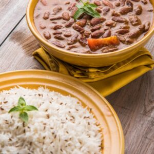 Rajma Chawal with Raita